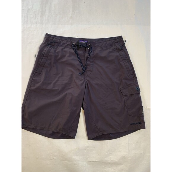 Patagonia Shorts Mens Purple Drawstring Boardshorts Swim Trunks Style - Picture 1 of 6